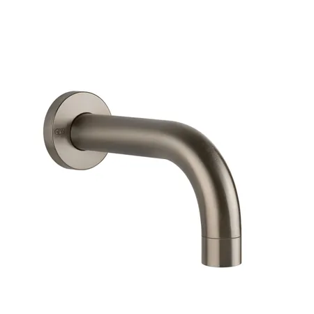 Gessi Emporio Via tortona Настенный излив для ванны короткий, комбинируемый с удаленным управлением, цвет: Finox Brushed Nickel