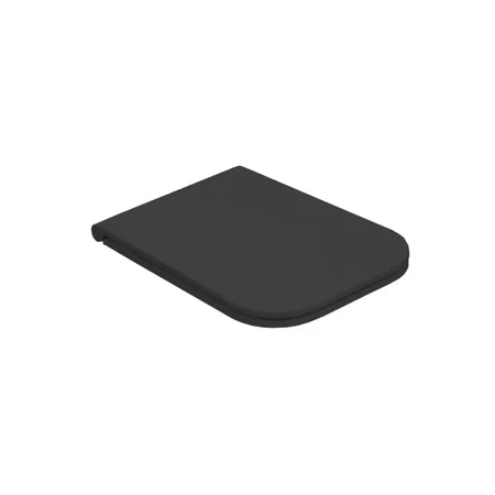 Globo Stone Сиденье для унитазов 52 см STS05/ST002, микролифт, цвет: черный матовый
