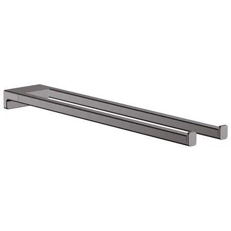 Hansgrohe AddStoris Полотенцедержатель 44.5см., двухрожковый, цвет: шлифованный черный хром