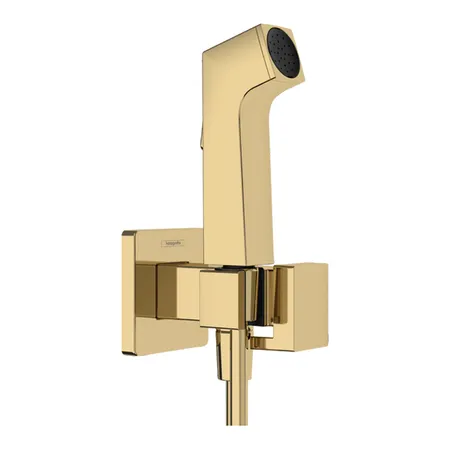 Hansgrohe Bidette E Гигиенический душ со смесителем, шланг 125см, держатель, цвет: золото