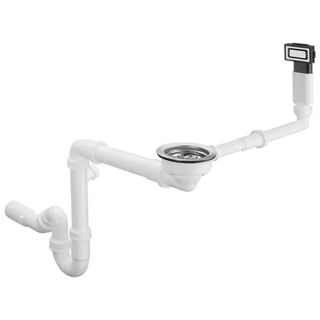Hansgrohe D14-10 Слив-перелив для раковины, с ручным управлением, цвет: нержавеющая сталь