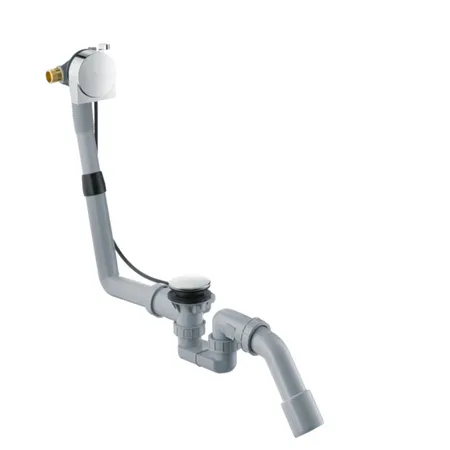 Hansgrohe Exafill S Слив-перелив для стандартных ванн, с функцией наполнения: подключение слева DN20, цвет: хром