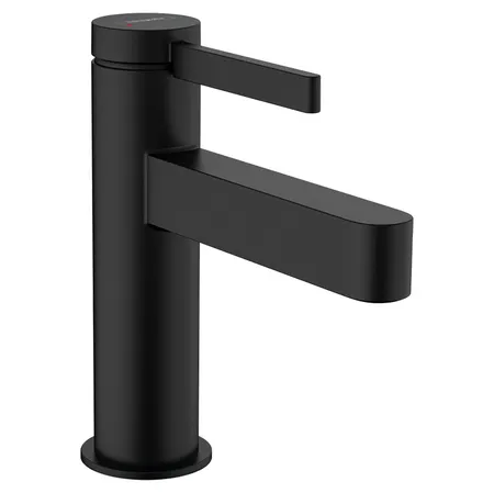 Hansgrohe Finoris Смеситель для раковины, на 1 отв., с донным клапаном, цвет: черный матовый