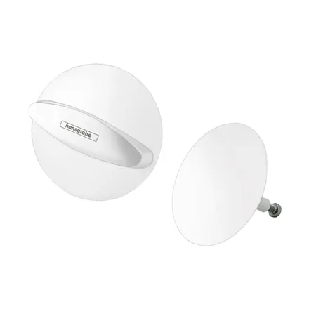 Hansgrohe Flexaplus Внешняя часть набора для слива и перелива, цвет: матовый белый