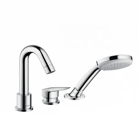 Hansgrohe Logis, Смеситель на борт ванны, на 3 отверстия, Цвет: хром