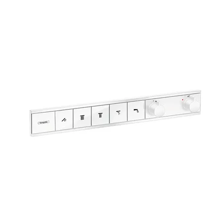 Hansgrohe RainSelect Термостат для душа, 5 источников, внешняя часть, цвет: белый матовый