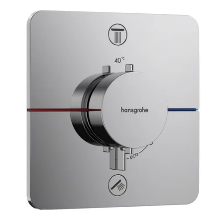 Hansgrohe ShowerSelect Comfort Q Смеситель для ванны, настенный, термостатический, цвет: хром