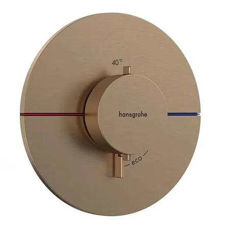 Hansgrohe ShowerSelect Comfort S Смеситель для душа, встраиваемый, термостатический, цвет: шлифованя бронза