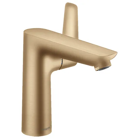 Hansgrohe Talis E Смеситель для раковины, на 1 отв, с донным клапаном, излив: 14.1см, цвет: шлифованная бронза