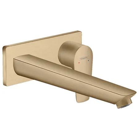 Hansgrohe Talis E Смеситель для раковины, встраиваемый, излив: 22.5см, внешняя часть, цвет: шлифованная бронза