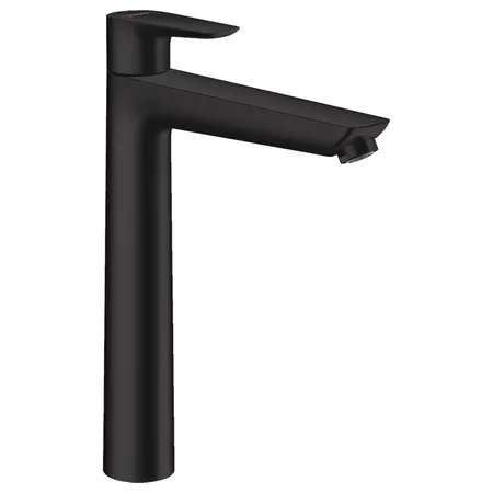 Hansgrohe Talis E Смеситель для раковины 240, на 1 отв, без донного клапана, излив 18.3см, h23.4см, цвет: черный матовый