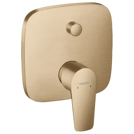 Hansgrohe Talis E Смеситель для ванны, встраиваемый, с переключателем потоков, внешняя часть, цвет: шлифованная бронза