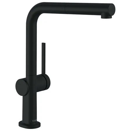 Hansgrohe Talis M54 Смеситель для кухни, 1 отв., с вытяжным изливом 1jet, цвет: черный матовый