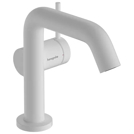 Hansgrohe Tecturis S Смеситель для раковины, 1 отв., с донным клапаном Push-Open, цвет: белый матовый