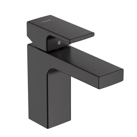 Hansgrohe Vernis Blend Смеситель для раковины, излив 100 мм, цвет: матовый черный