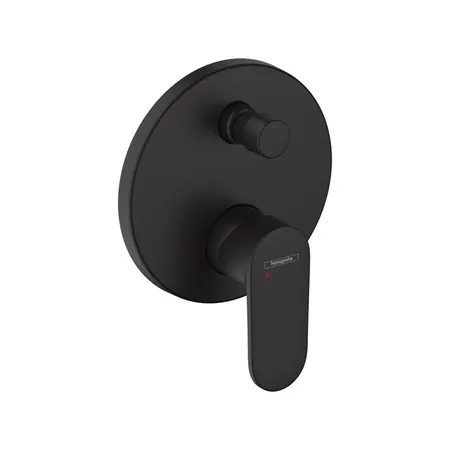 Hansgrohe Vernis Blend Смеситель для ванны, встраиваемый, внешняя часть, цвет: матовый черный