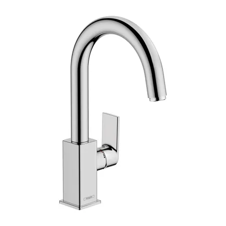Hansgrohe Vernis Shap Смеситель для раковины, излив 210 мм, с донным клапаном, цвет: хром