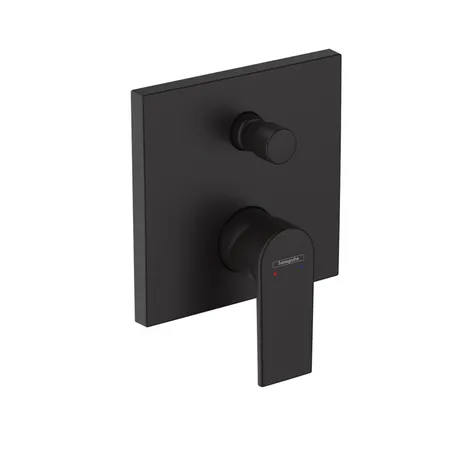 Hansgrohe Vernis Shape Смеситель для ванны, встраиваемый, внешняя часть, цвет: матовый черный