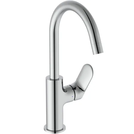 Ideal Standard Ceralife O Смеситель для раковины, на 1 отв., H21.5см., с поворотным изливом, с донным клапаном,  цвет: хром