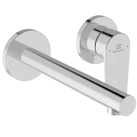 Ideal Standard Ceralife O Смеситель для раковины, настенный, излив: 18см., без донного клапана, для монтажа с A1313NU цвет: хром