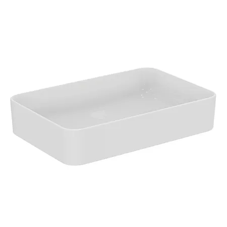 Ideal Standard Conca Раковина накладная 60х40хh12см, прямоугольная, без отв., с крепежом, цвет: белый
