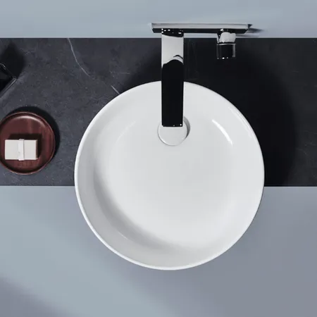 Ideal Standard Conca Раковина накладная d45хh12см, круглая, без отв., с крепежом, цвет: белый