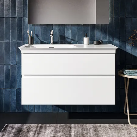 Ideal Standard Finesse Тумба с раковиной 100x50см, подвесная, SX, 2 ящика, 1 отв., цвет: белый матовый