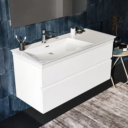 Ideal Standard Finesse Тумба с раковиной 120x50см, подвесная, SX, 2 ящика, 1 отв., цвет: белый матовый