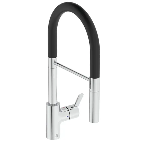 Ideal Standard Gusto Смеситель для кухни, на 1 отв., с высоким трубчатым вытяжным изливом R-типа, цвет: хром