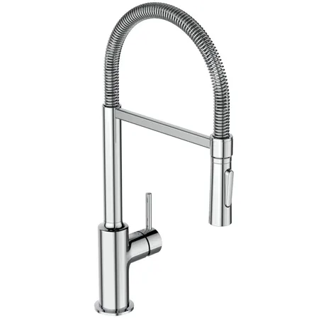 Ideal Standard Gusto Смеситель для кухни, на 1 отв., с высоким трубчатым вытяжным изливом R-типа, цвет: хром
