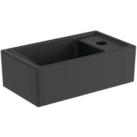 Ideal Standard i.life S Раковина 37х21xh12см., подвесная, с 1 отв., Dx, без перелива, цвет: чёрный матовый
