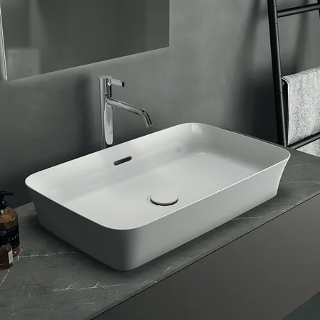 Ideal Standard Ipalyss Раковина накладная 65х39хh12 см, без отв., с крепежом, покрытие: Diamatec® цвет: белый