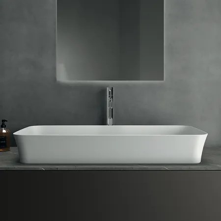 Ideal Standard Ipalyss Раковина накладная 80х40хh12 см, без отв., с крепежом, покрытие: Diamatec® цвет: белый