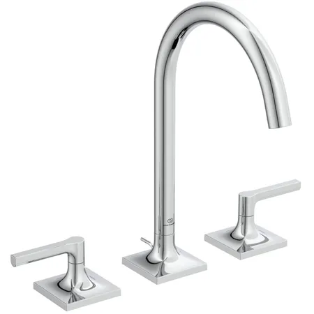 Ideal Standard Joy Neo Смеситель для раковины, на 3 отв., с донным клапаном, цвет: хром