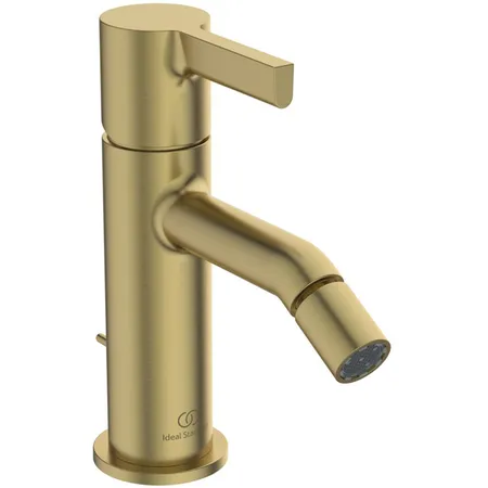 Ideal Standard Joy Смеситель для биде, на 1 отв., с донным клапаном, цвет: PVD Brushed Gold (Шлифованное Золото)