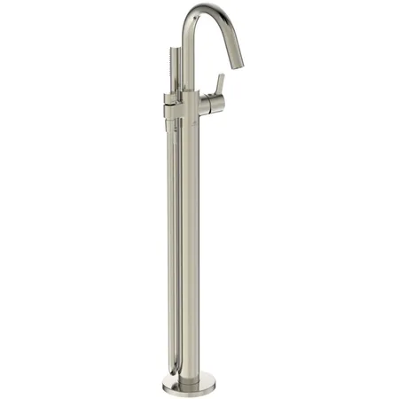 Ideal Standard Joy Смеситель для ванны, напольный, с ручным душем, цвет: PVD Silver Storm (Серебряный Шторм)
