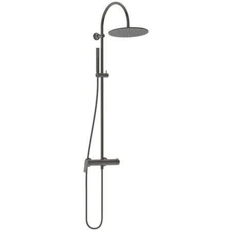 Ideal Standard La Dolce Vita Душевая система, с настенным смесителем для душа, верхний душ 30см., душевая лейка Stick, шланг Idealflex 175см., цвет: PVD Magnetic Grey (Магнит)
