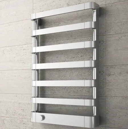 Irsap Step_E Полотенцесушитель электрический 50x77.5x10.7см ( 7плоск.трубок), мощность:250 ватт, с электр/термостатом. цвет: хром  Дизайн Antonio Citterio