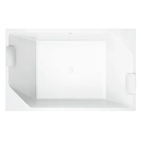 Jacuzzi Onira Ванна встраиваемая 190x120x60см, без отв., в комплекте 2 подушки, цвет: белый глянцевый