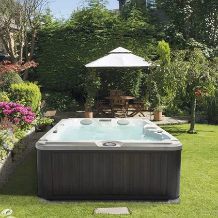 Jacuzzi SPA J235 Минибассейн 213х213х91см, фильтрация CLEARRAY Active Oxygen, панель Silver Wood, цвет акрила: Platinum