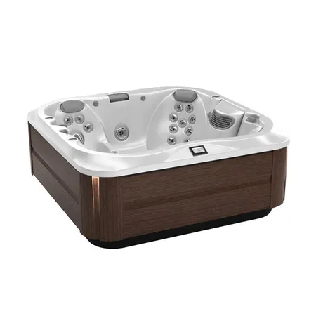 Jacuzzi SPA J335 Минибассейн 214х214х92см, стереосистема, акрил Porcelain, с крышкой, цвет: Modern Hardwood