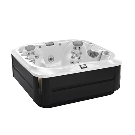 Jacuzzi SPA J335 Минибассейн 214х214х92см, ClearRay+Ozone, подсветка IR и Red, стереосистема, акрил Porcelain, с крышкой, цвет: Smoked Ebony