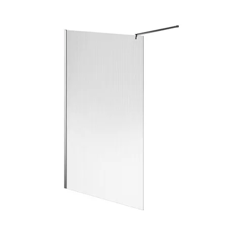 Kerama Marazzi Cristallo Душевое ограждение 120х210см, рифленое стекло, цвет: хром