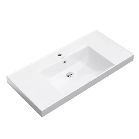 Kerama Marazzi Cubo Раковина подвесна 101х48.5см., с 1 отв., цвет: белый глянцевая