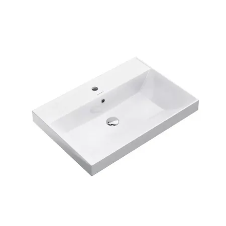 Kerama Marazzi Cubo Раковина подвесна 70.5х48.5см., с 1отв.под смеситель, цвет: белый глянцевый