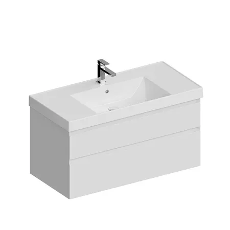 Kerama Marazzi Cubo Тумба подвесная 100см, с ящиками, цвет: белая матовая