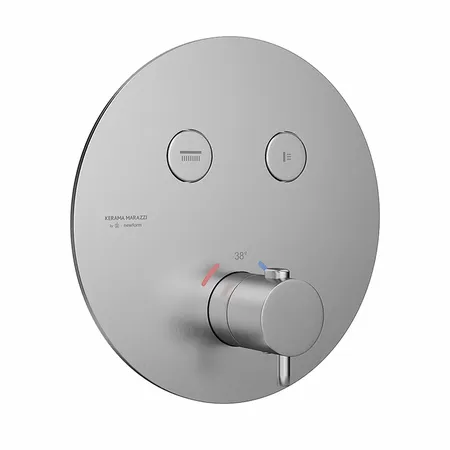 Kerama Marazzi Eterna Смеситель для душа, встраиваемый, термостатический, цвет: нержавеющая сталь
