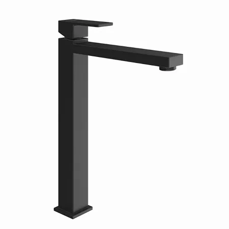 Kerama Marazzi Futura Cмеситель для раковины, на 1 отв., высокий, цвет: черный матовый
