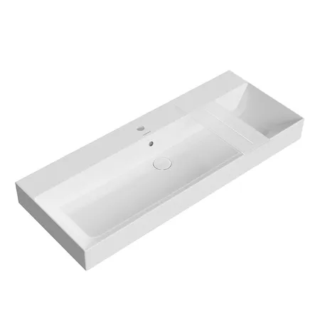 Kerama Marazzi Grande Раковина подвесная 119.5х18см., с 1 отв., цвет: белый глянцевая
