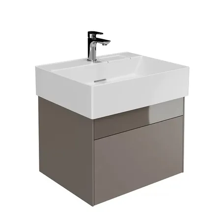 Kerama Marazzi Logica Тумба подвесная 56.4x46x40.3см., 2 ящика, цвет: песчаный